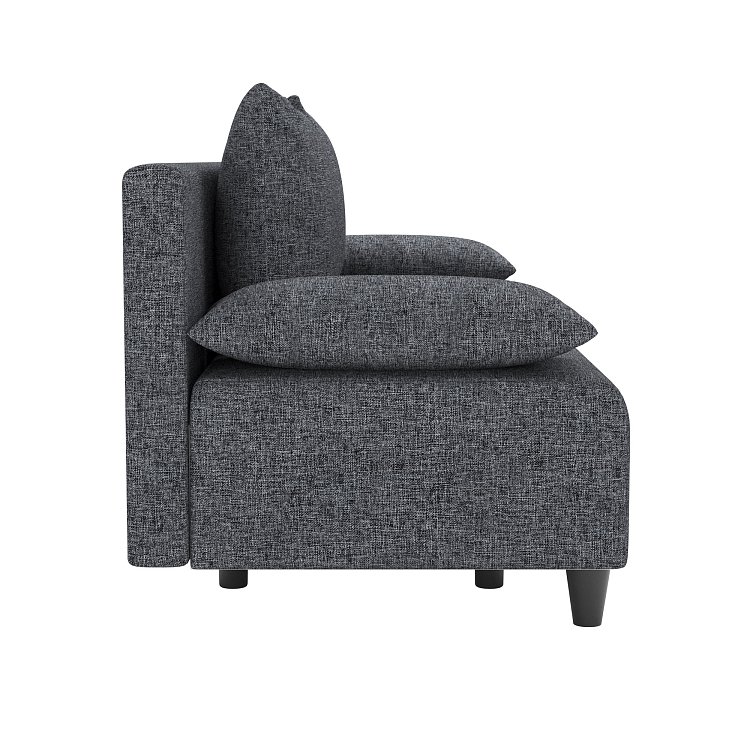 Роджерс М / Диван - кровать 3-х мест рогожка серая